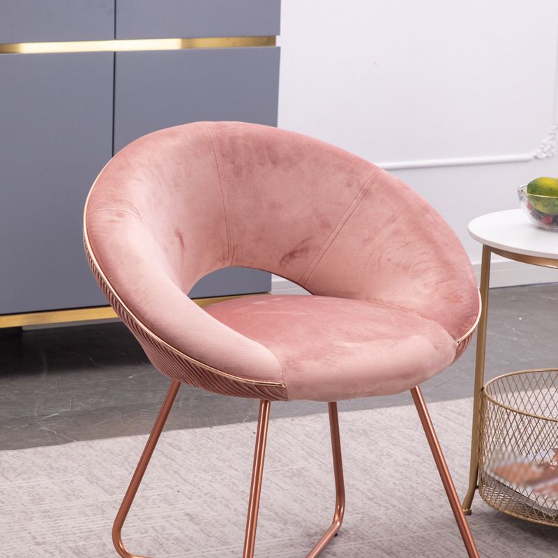 Minimalist Metal Kitchen Dining Side Chair Opening Back Dining Side Chair Clearhalo ' kitchen&dining_furn' 'Dining Chairs' 'Dining Tables & Seating' 'dining_chair' 'furn' 'furn_dining_chair' 'Furniture' 'furniture_dining_chair' 'Kitchen & Dining Furniture' 'kitchen' 1200x1200_2f2af4b3-c188-427f-992c-4903c4134947