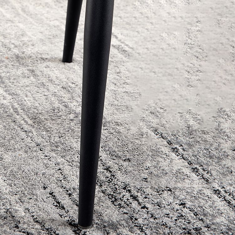 Contemporary Dining Chairs Arm Chair with Metal Legs for Home