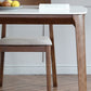 Rectangle 4 Legs Mid-Century Table White Fixed Table of Sintered Stone Clearhalo ' dining_table' 'Dining Tables & Seating' 'Dining Tables' 'furn' 'furn_dining_table' 'Furniture' 'furniture_dining_table' 'Kitchen & Dining Furniture' 'kitchen&dining_furn' 'kitchen' 'kitchen_dining_table' 1200x1200_2f2d0af4-8938-442f-b1ca-fd32cfd916f2