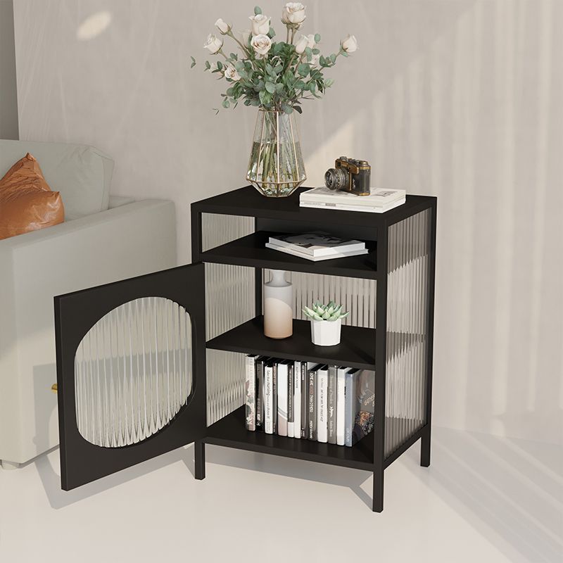 Sideboard di ferro della porta di vetro moderno server moderno con spazio per la sala da pranzo del soggiorno