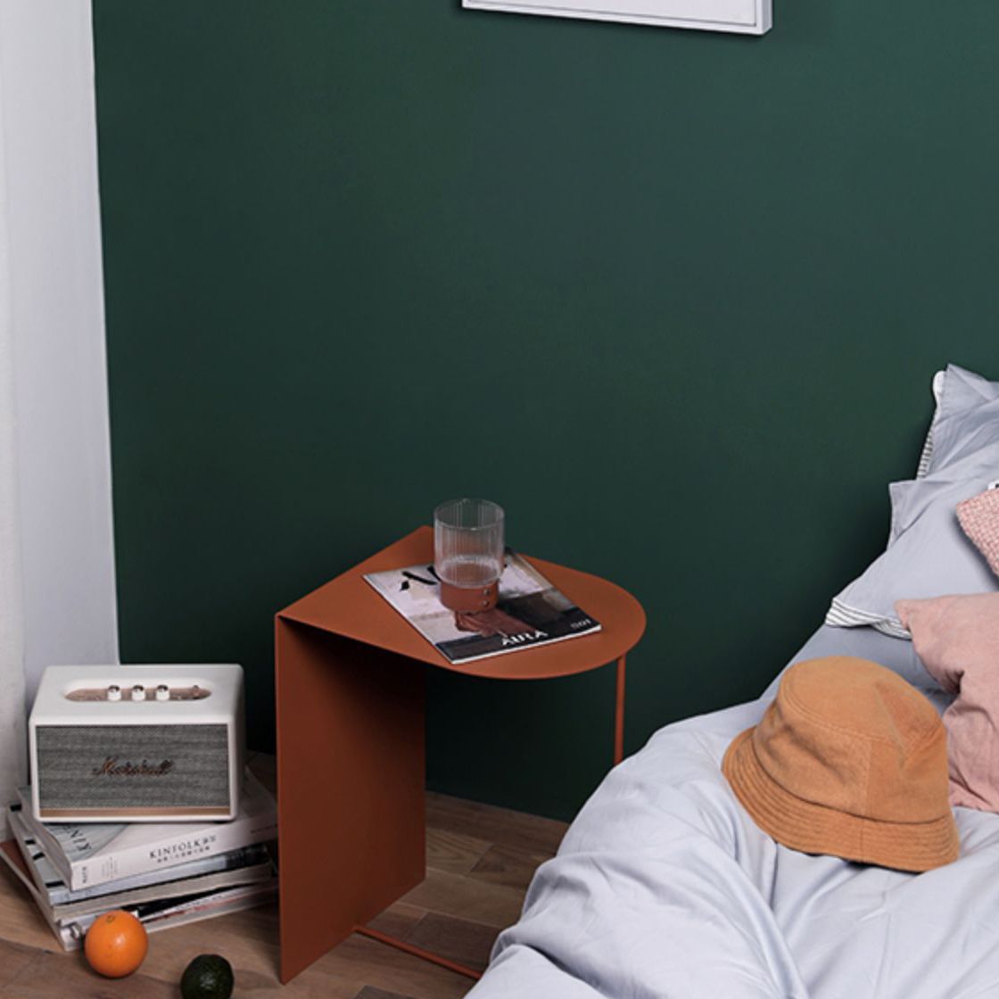 Tavolo da notte moderno alto 12 "comodini in ferro-taglio per soggiorno