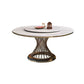 Round Turntable Dining Table Sintered Stone Dining Table for Home Clearhalo 'Dining Tables & Seating' 'Dining Tables' 'dining_table' 'furn' 'furn_dining_table' 'Furniture' 'Kitchen & Dining Furniture' 1200x1200_2f300c00-2d85-4fea-89fc-f42a34f2c60f