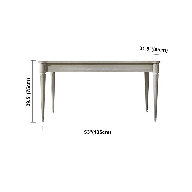 Traditional Luxury Dining Table Rectangle Solid Wood Dining Table with 4 Legs Clearhalo ' dining_table' 'Dining Tables & Seating' 'Dining Tables' 'furn' 'furn_dining_table' 'Furniture' 'furniture_dining_table' 'Kitchen & Dining Furniture' 'kitchen&dining_furn' 'kitchen' 'kitchen_dining_table' 1200x1200_2f305a19-3044-4f19-9dc2-5523e88414bd