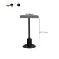 Industrial Bar Dining Table Fixed Bistro Bar Height Cocktail Table with Metal Base Clearhalo 'Bar Furniture' 'Bar Tables' 'bar_tables' 'furn' 'furn_bar_tables' 'Furniture' 'Kitchen & Dining Furniture' 1200x1200_2f349913-d996-4f38-9d61-fd20caaaccbe