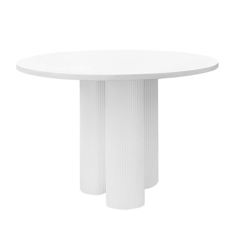 Round Dining Table Modern Dining Table with Three Pedestal Base for Dining Room Clearhalo ' dining_table' 'Dining Tables & Seating' 'Dining Tables' 'furn' 'furn_dining_table' 'Furniture' 'furniture_dining_table' 'Kitchen & Dining Furniture' 'kitchen&dining_furn' 'kitchen' 'kitchen_dining_table' 1200x1200_2f34aa40-9d16-4492-adb1-55c7542102cb
