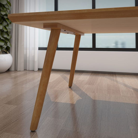 Rectangle Parsons Modern Writing Table Fixed Meeting Table of Solid Wood Clearhalo 'furn' 'furn_office_desk' 'Furniture' 'Office Desks' 'Office Furniture' 'office_desk' 1200x1200_2f3a0afd-6be5-4cf4-8d8f-56b73c02316d