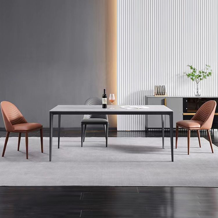 Metal Base Indoor Dining Chair 19'' Wide Parsons Leather Chair for Restaurant Clearhalo ' kitchen&dining_furn' 'Dining Chairs' 'Dining Tables & Seating' 'dining_chair' 'furn' 'furn_dining_chair' 'Furniture' 'furniture_dining_chair' 'Kitchen & Dining Furniture' 'kitchen' 1200x1200_2f3ae47c-d1be-461a-aadc-06e084ac71c3