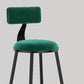 Nordic Style Velvet Barstool Indoor Black Iron 4 Legs Bar Stool for Coffee Shop Clearhalo 'Bar Furniture' 'Bar Stools' 'bar_stools' 'furn' 'furn_bar_stools' 'Furniture' 'furniture_bar_stools' 'Kitchen & Dining Furniture' 1200x1200_2f3d1215-1f6d-4187-b217-17049a3a94fa