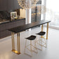42-inch Height Luxury Cocktail Bar Table Gold Base Bar Height Table Clearhalo 'Bar Furniture' 'Bar Tables' 'bar_tables' 'furn' 'furn_bar_tables' 'Furniture' 'furniture_bar_tables' 'Kitchen & Dining Furniture' 'kitchen&dining_furn' 'kitchen' 1200x1200_2f3d5430-9451-41b4-9f2a-f5803f2efe3b