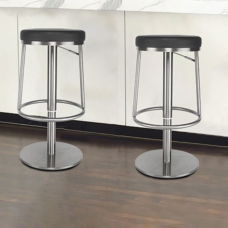 Glam Style Bar Stool Leather Backless Counter Stool for Bristol