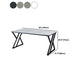 Industrial Stone Writing Desk Sled Rectangular Gaming Desk for Home