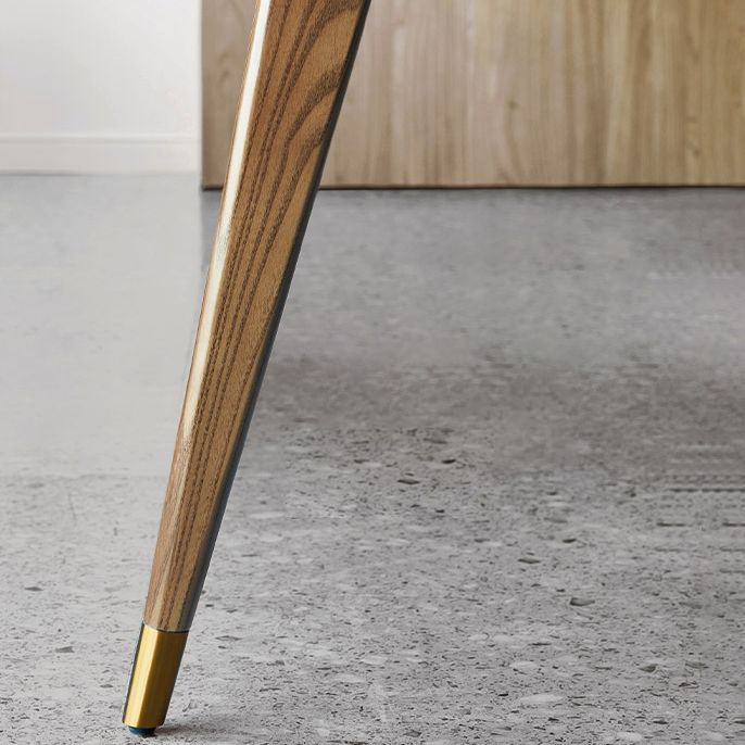 Wit eigentijdse rechthoekige stenen eettafel met 4 voet