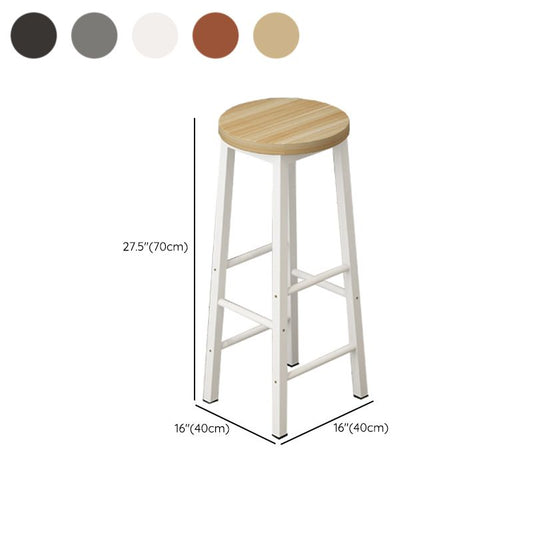 Double Pedestal Bar Table Set 1/3 Pcs Wood Frame Bar Table and Backless Stools