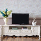 Traditional TV Media Stand White Open Shelving TV Stand Console with Drawers Clearhalo 'furn' 'furn_tv_stands_entertainment_centers' 'Furniture' 'Living Room Furniture' 'TV Stands & Entertainment Centers' 'TV Stands & Media Storage Furniture' 'tv_stands_entertainment_centers' 1200x1200_2f41041c-0bec-4886-bcb4-8655668a2c0e