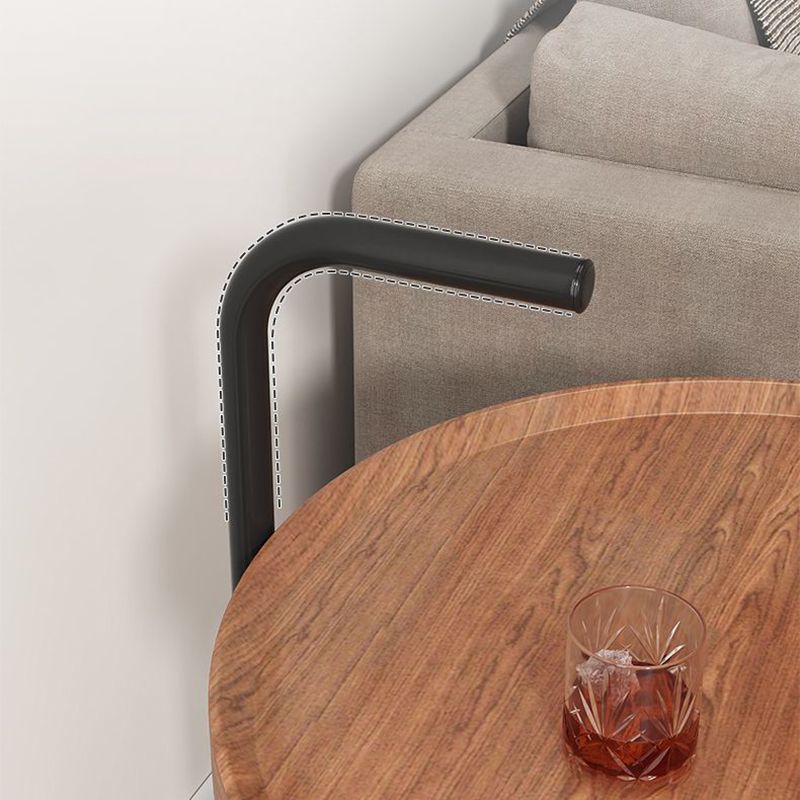 Black Metal 3 Legs Side Table Modernistic Sofa Side Accent Table with Shelf Clearhalo 'Coffee & Accent Tables' 'End & Side Tables' 'end_side_tables' 'furn' 'furn_end_side_tables' 'Furniture' 'Living Room Furniture' 1200x1200_2f43c492-e0d0-4bcd-b8c6-ac4d97cdf50a