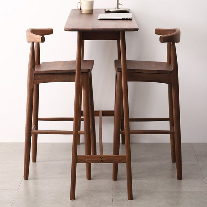 Solid Wood Bar Table Modern Rectangle Bar Table for Dining Room Clearhalo 'Bar Furniture' 'Bar Tables' 'bar_tables' 'furn' 'furn_bar_tables' 'Furniture' 'Kitchen & Dining Furniture' 1200x1200_2f43ef8a-9235-474e-99de-17021e0b70f6