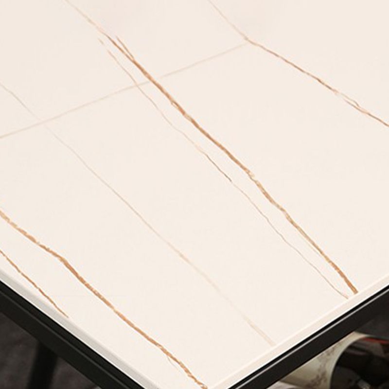 Modern Sintered Stone Bar Table Rectangle Dining Table with Storage Shelves Clearhalo 'Bar Furniture' 'Bar Tables' 'bar_tables' 'furn' 'furn_bar_tables' 'Furniture' 'Kitchen & Dining Furniture' 1200x1200_2f45801d-e39e-4d8e-bad7-384f5848a391