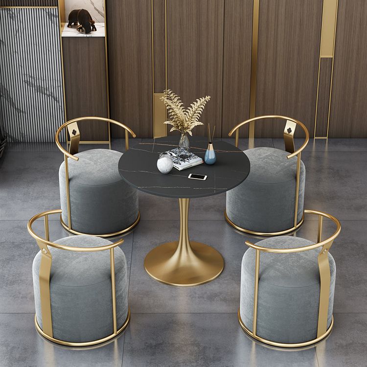 Table de luxe de base de tulip rond
