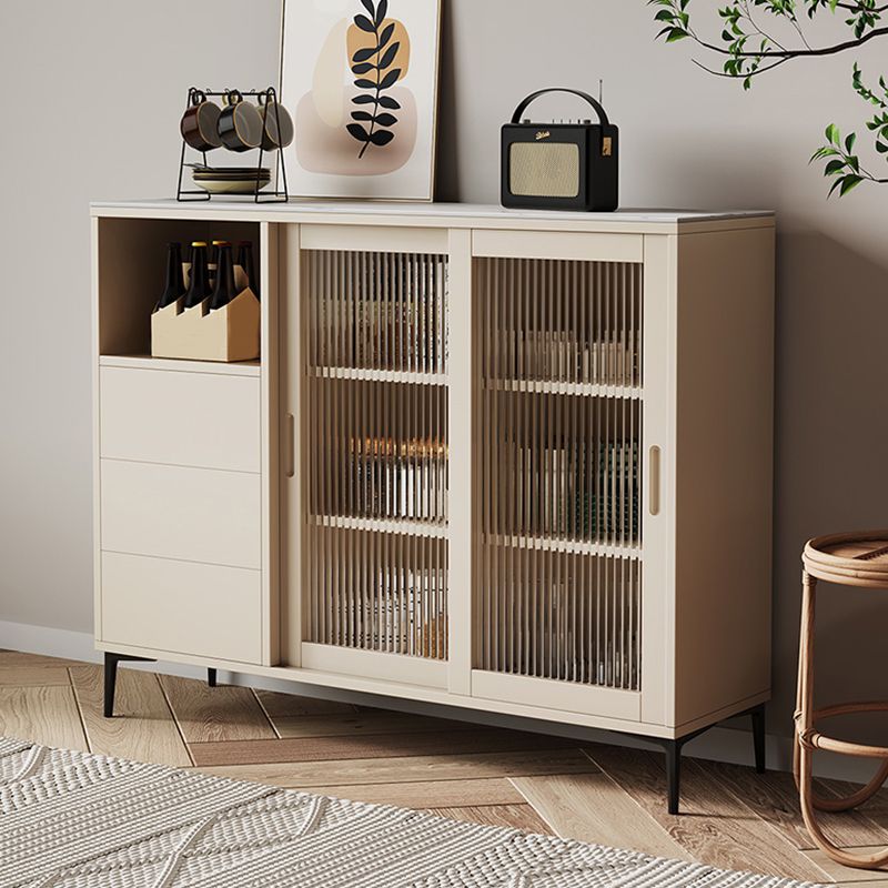 Contemporary Adjustable Shelving Sideboard Open Storage Server with ...