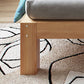 11.81" Tall Scandinavian Bed Frame Bed Solid Wood Standard Bed