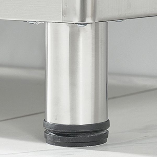 Stainless Steel Kitchen Sideboard Cabinet Modern Server Cabinet with Storage Clearhalo 'buffet_sideboard' 'Buffets & Sideboards' 'furn' 'furn_buffet_sideboard' 'Furniture' 'furniture_buffet_sideboard' 'Kitchen & Dining Furniture' 1200x1200_2f4d1322-99a4-4ceb-952d-0ed2103be0d4