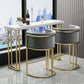 Rectangle Bistro Bar Height Cocktail Table Sled Pub Height Dining Table Clearhalo 'Bar Furniture' 'Bar Tables' 'bar_tables' 'furn' 'furn_bar_tables' 'Furniture' 'Kitchen & Dining Furniture' 1200x1200_2f4d5e38-2ad6-4109-982e-07e9cdcd5561