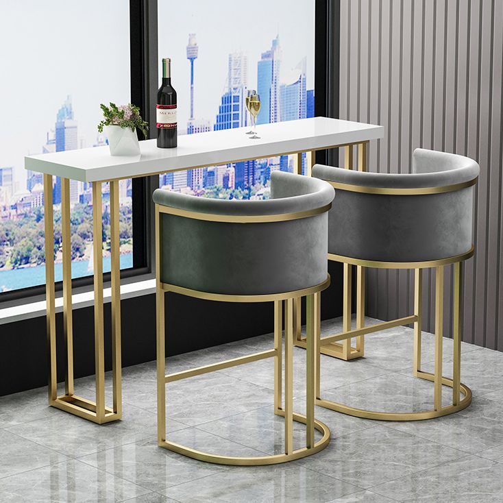 Rectangle Bistro Bar Height Cocktail Table Sled Pub Height Dining Table Clearhalo 'Bar Furniture' 'Bar Tables' 'bar_tables' 'furn' 'furn_bar_tables' 'Furniture' 'Kitchen & Dining Furniture' 1200x1200_2f4d5e38-2ad6-4109-982e-07e9cdcd5561