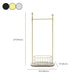 Metal Free Standing Hall Tree Contemporary Hall Stand con ganci per cappotto per il corridoio