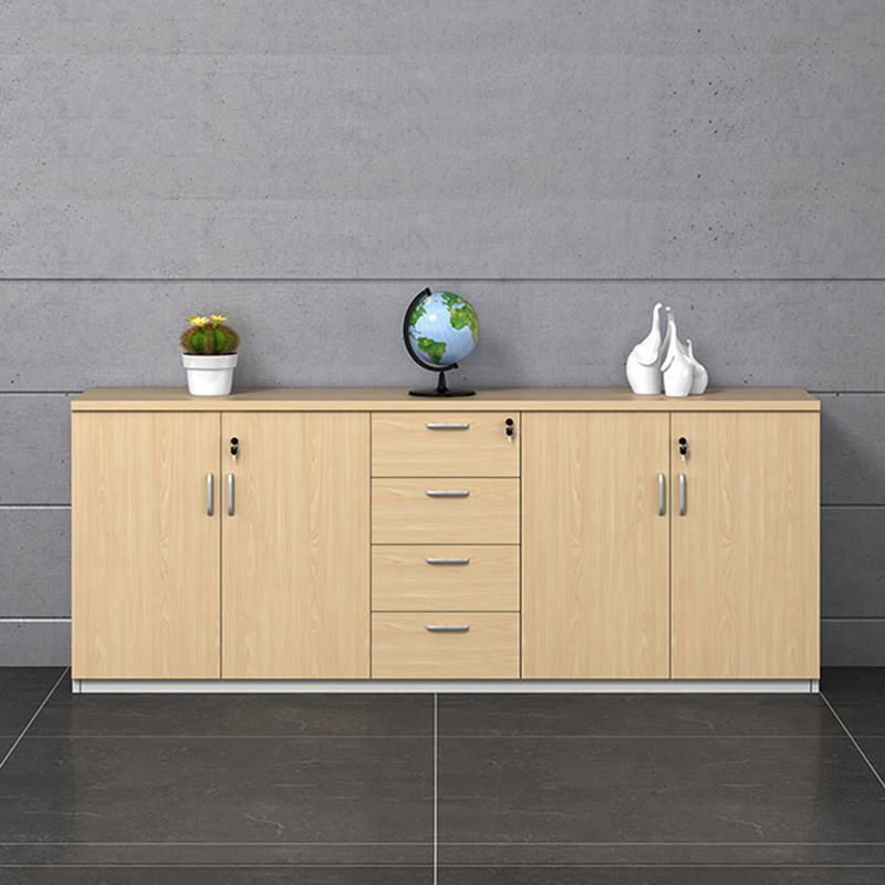 Contemporary File Cabinets Solid Wood Frame Key Lock Horizontal File Cabinet Office Clearhalo 'Filing Cabinets' 'filling_cabinets' 'furn' 'furn_filling_cabinets' 'Furniture' 'Office Furniture' 1200x1200_2f534f0c-935b-45ad-ad0a-4059be9dddac