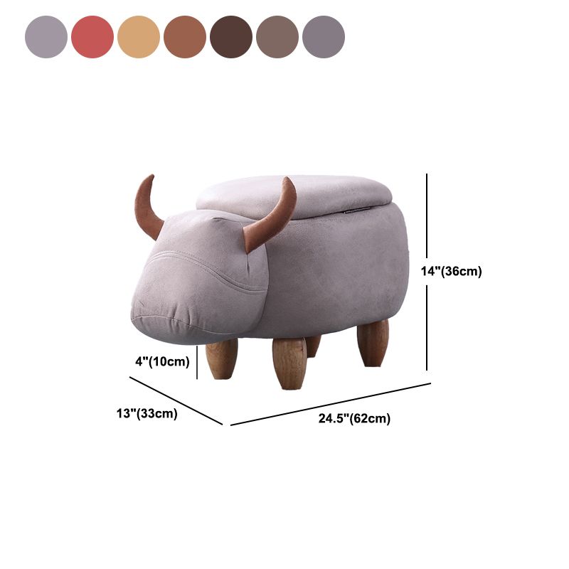 Contemporary Standard Ottoman with Upholstered Faux Leather Top Pouf Clearhalo 'furn' 'furn_ottomans_poufs' 'Furniture' 'Living Room Furniture' 'Ottomans & Poufs' 'ottomans_poufs' 1200x1200_2f53c2a4-c016-4d5a-b3f6-c0f7c2ad4c34