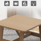 Square Dining Table Modern Plastic Tabletop with Metal Trestle Base Clearhalo 'Dining Tables & Seating' 'Dining Tables' 'dining_table' 'furn' 'furn_dining_table' 'Furniture' 'Kitchen & Dining Furniture' 1200x1200_2f564eb7-b64e-4c07-bc8a-315f6b5fa5a0