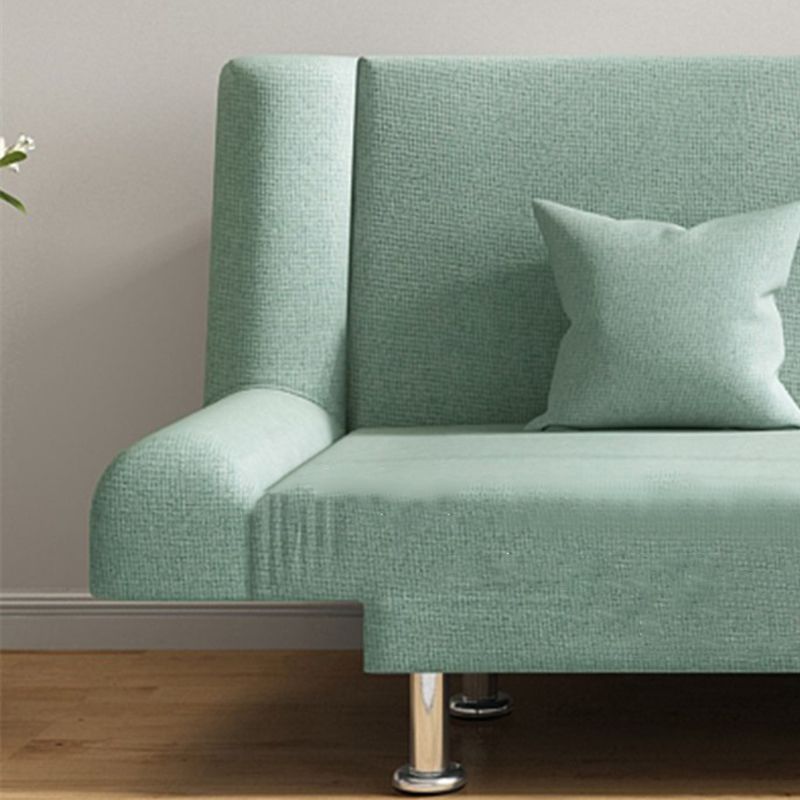 Modern Cotton Blend Round Arm Convertible Sofa Tight Back Foldable Sofa Bed Clearhalo 'furn' 'furn_sofas' 'Furniture' 'furniture_sofas' 'Living Room Furniture' 'Sofa' 'sofas' 1200x1200_2f5a0387-0360-4ccf-b6bd-ffef92c7944c