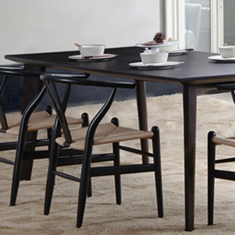 Kitchen Wood Dining Side Chair Industrial Style Chair for Kitchen