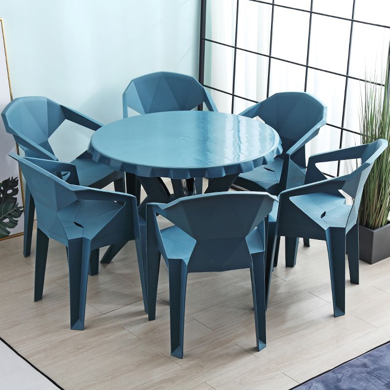 Indoor Modern Dining Arm Chairs Stackable Home Plastic Dining Armchair Clearhalo ' kitchen&dining_furn' 'Dining Chairs' 'Dining Tables & Seating' 'dining_chair' 'furn' 'furn_dining_chair' 'Furniture' 'furniture_dining_chair' 'Kitchen & Dining Furniture' 'kitchen' 1200x1200_2f5b63be-8ae9-4ab2-a0cc-abca3f41fdf8
