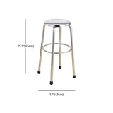 Modern Armless Backless Counter Stool Stainless Steel Laboratory Bar Stool with Pedal Clearhalo 'Bar Furniture' 'Bar Stools' 'bar_stools' 'furn' 'furn_bar_stools' 'furniture_bar_stools' 'Kitchen & Dining Furniture' 'kitchen&dining_furn' 'kitchen' 'kitchen_furn' Furniture' 1200x1200_2f5e5b70-a552-451f-b197-81b5d73d88d5