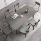 Rectangle Sintered Stone Grey Tone Dining Table Vintage 4 Legs Table for Dining Room Clearhalo ' dining_table' 'Dining Tables & Seating' 'Dining Tables' 'furn' 'furn_dining_table' 'Furniture' 'furniture_dining_table' 'Kitchen & Dining Furniture' 'kitchen&dining_furn' 'kitchen' 'kitchen_dining_table' 1200x1200_2f5ec569-75e3-4ab3-8501-b284df370f4e