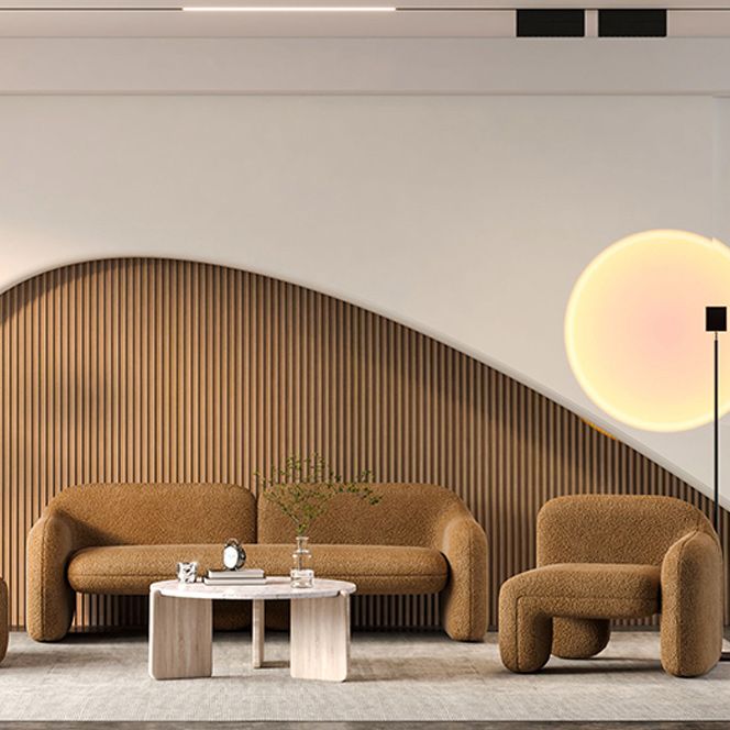 Divano di lana contemporaneo standard divano a braccio quadrato per soggiorno