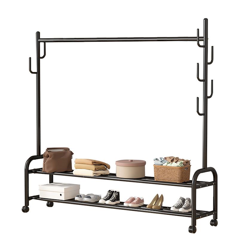 Modern Coat Rack Hanging Rail Storage Shelving and Hooks Coat Hanger Clearhalo 'Entry & Mudroom Furniture' 'furn' 'furn_hall_tree_coat_racks' 'Furniture' 'Hall Trees & Coat Racks' 'hall_tree_coat_racks' 1200x1200_2f60629b-77cd-48a0-aec5-712f5a28e11f