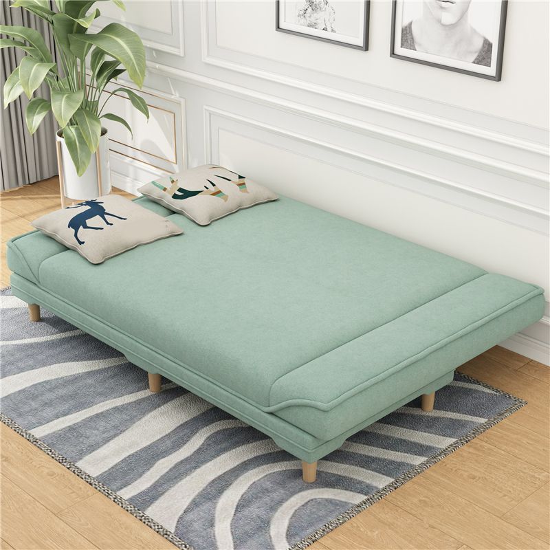 Sofá de durmiente convertible sin brazo de lino de 31.5 "H Contemporáneo