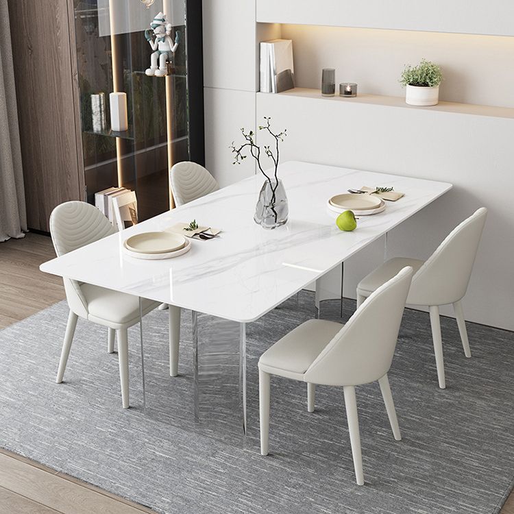Modern Sintered Stone Dining Table Set 1/2/3/5/6 Pieces Dining Set for Home Use Clearhalo 'Dining Room Sets' 'Dining Tables & Seating' 'dining_room_set' 'furn' 'furn_dining_room_set' 'Furniture' 'furniture_dining_room_set' 'Kitchen & Dining Furniture' 1200x1200_2f63bbd2-781d-435d-aec8-b6c7e3dbcbe7