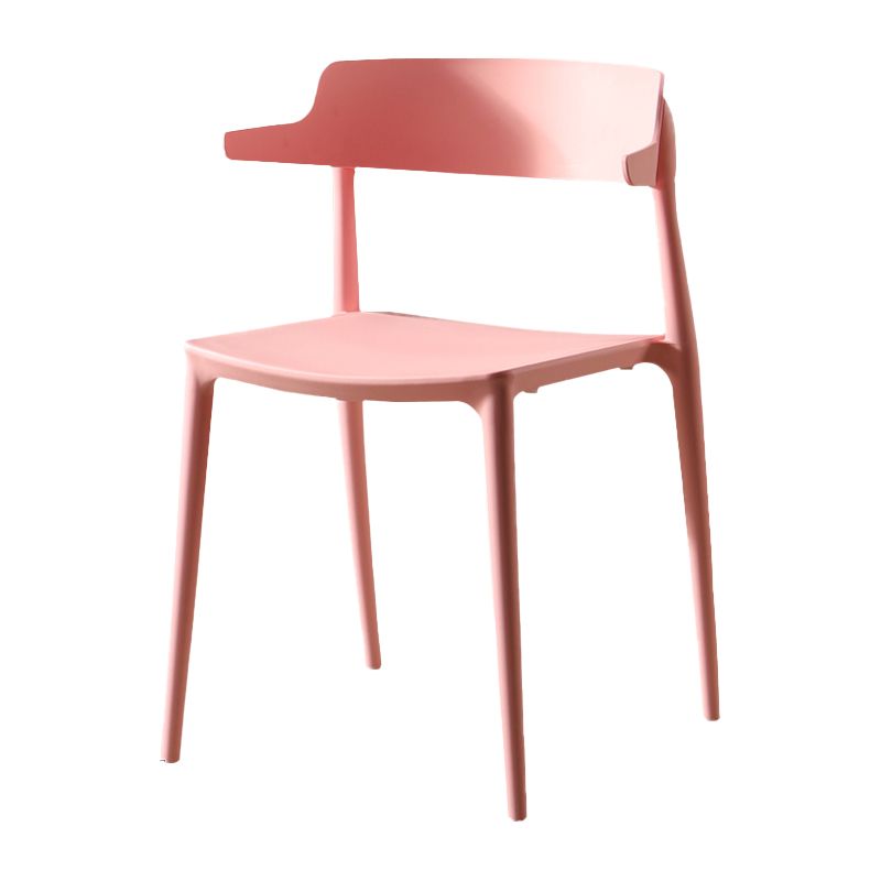 Scandinavian Plastic Dining Armless Chair Open Back Side Chair Clearhalo ' kitchen&dining_furn' 'Dining Chairs' 'Dining Tables & Seating' 'dining_chair' 'furn' 'furn_dining_chair' 'Furniture' 'furniture_dining_chair' 'Kitchen & Dining Furniture' 'kitchen' 1200x1200_2f63ce79-7946-4735-aa57-e4d4019fac84