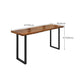Contemporary Solid Wood Bar Stool Table Rectangle Bar Table in Brown