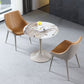 Round Contemporary Dining Table Brown Tone Fixed Table of Sintered Stone Clearhalo ' dining_table' 'Dining Tables & Seating' 'Dining Tables' 'furn' 'furn_dining_table' 'Furniture' 'furniture_dining_table' 'Kitchen & Dining Furniture' 'kitchen&dining_furn' 'kitchen' 'kitchen_dining_table' 1200x1200_2f670735-cb2d-4194-a5c3-35830d489399