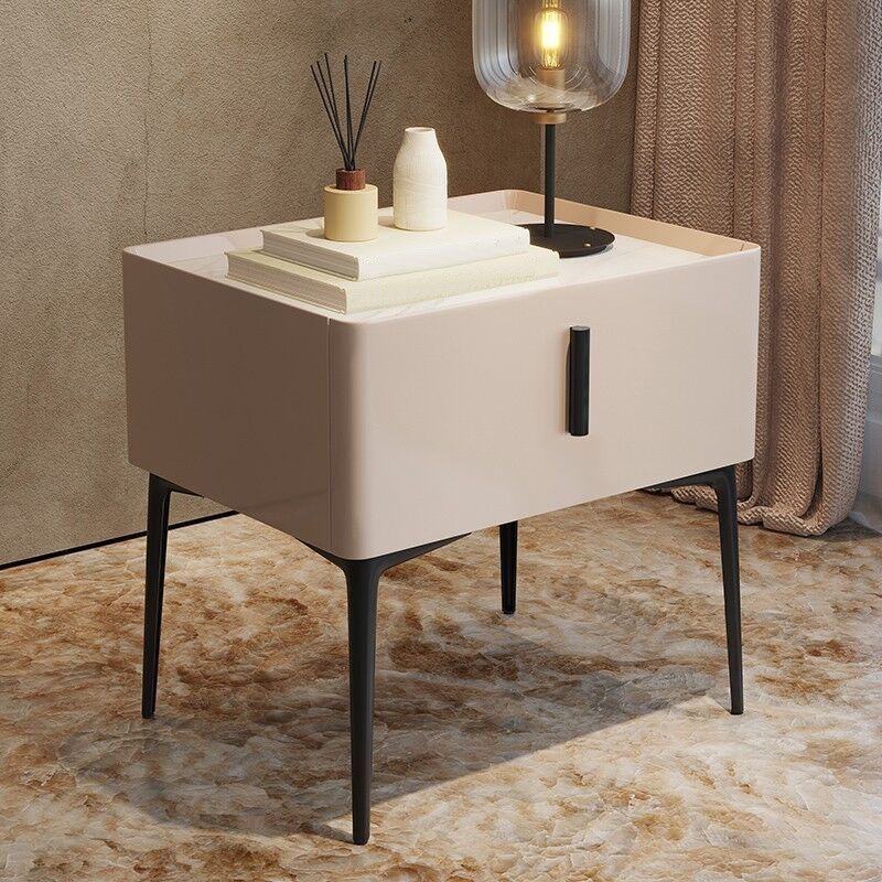 Contemporary Night Table Storage Accent Table Nightstand with 1 Drawer Clearhalo 'Bedroom Furniture' 'furn' 'furn_night_stand' 'Furniture' 'night_stand' 'Nightstands' 1200x1200_2f674b4b-b404-43d3-9752-d1967a8e76c9