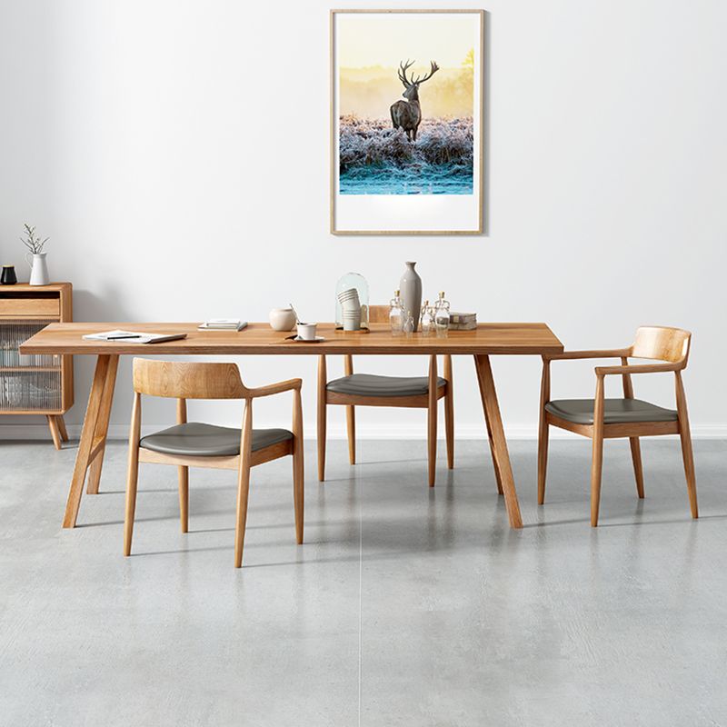 Rectangle Wooden Dining Table Modern Pine Table in Nature with Double Pedestal Clearhalo ' dining_table' 'Dining Tables & Seating' 'Dining Tables' 'furn' 'furn_dining_table' 'Furniture' 'furniture_dining_table' 'Kitchen & Dining Furniture' 'kitchen&dining_furn' 'kitchen' 'kitchen_dining_table' 1200x1200_2f6818e5-33c4-4806-abf9-538987225531