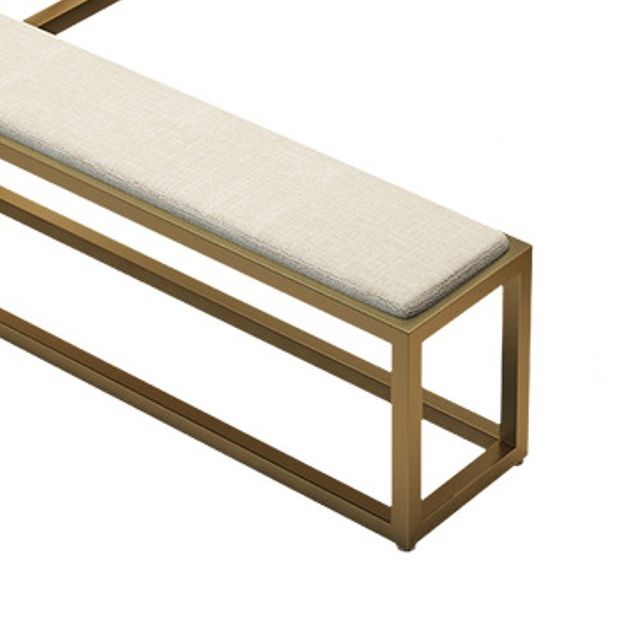 Contemporary Rectangle Upholstered Bench Home Seating Bench with Legs Clearhalo 'Benches' 'Chairs & Seating' 'furn' 'furn_benches' 'Furniture' 'Living Room Furniture' 1200x1200_2f6a20f4-6d4b-40de-87d8-385556850e3f