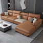 Faux Leather Pillow Top Arm Sectional with Adjustable Pillowed Back Cushions Clearhalo 'furn' 'furn_sectionals' 'Furniture' 'furniture_sectionals' 'kitchen' 'kitchen_sectionals' 'Living Room Furniture' 'Sectionals' 1200x1200_2f6bf2ea-0501-498f-9ec4-027ffdaa9edf