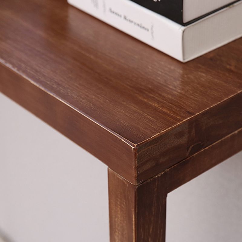Mesa de consola de sofá de pino contemporáneo con estante rectangular para Hall