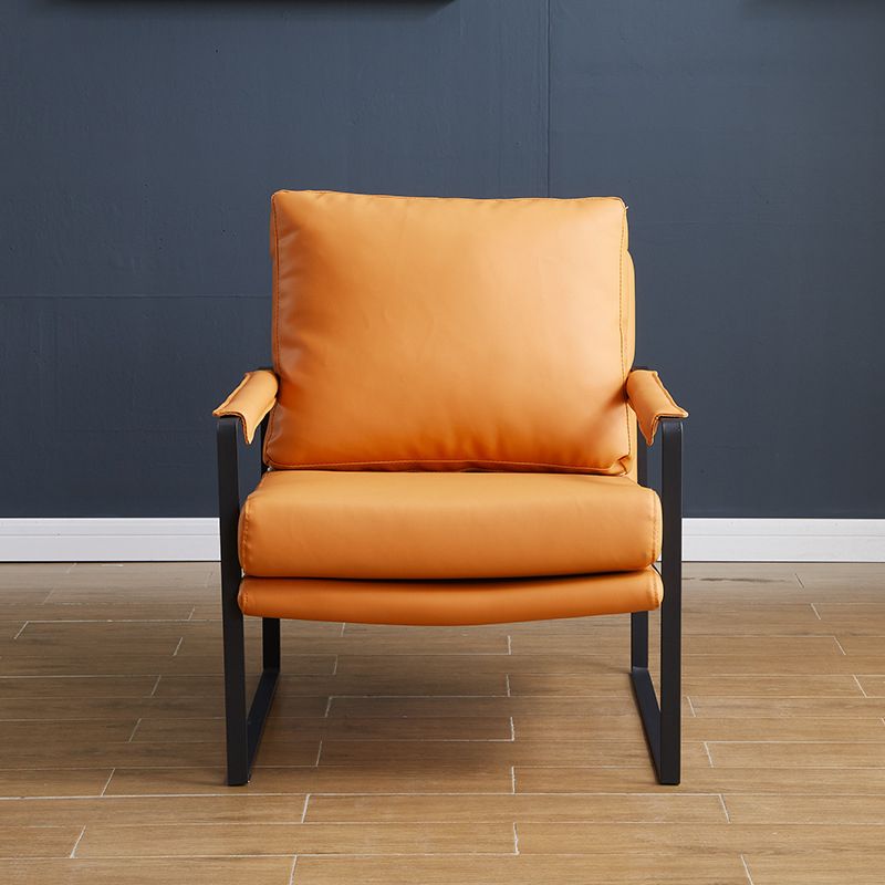 Industrial Arms Included Chair 28.34" Wide Pillow Back Square Arm Chair Clearhalo 'Accent Chairs' 'accent_chairs' 'Chairs & Seating' 'furn' 'furn_accent_chairs' 'Furniture' 'Living Room Furniture' 1200x1200_2f6efde3-da9b-424f-8dac-07604f690d0e