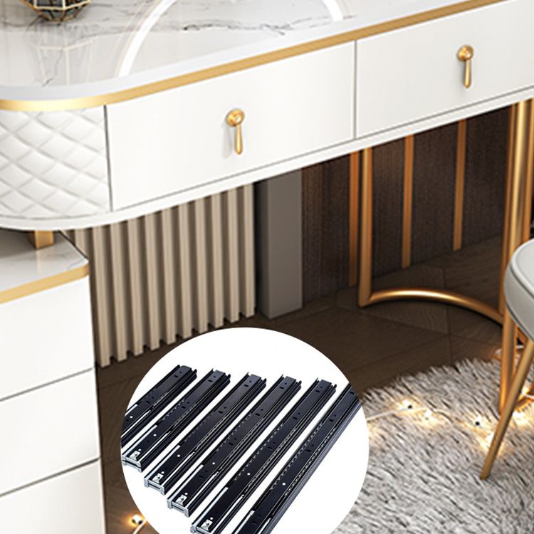 Glam Wood Vanity Dressing Table with Drawers in White Dressing Table Clearhalo 'Bedroom Furniture' 'furn' 'furn_makeup_vanities' 'Furniture' 'Makeup Vanities' 'makeup_vanities' 1200x1200_2f6fa366-4190-430c-ab68-c4c45b84b537